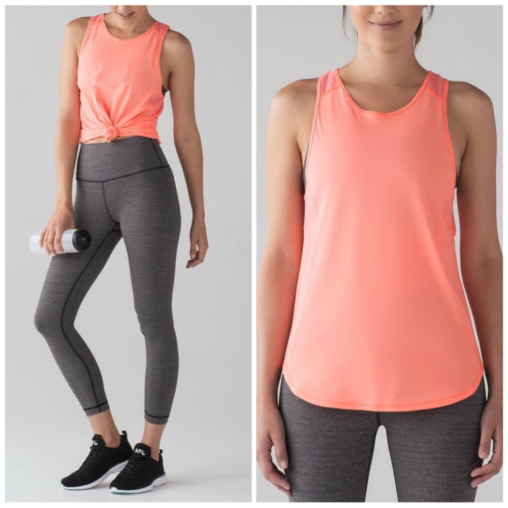 Lululemon Sculpt Tank II Pop Orange